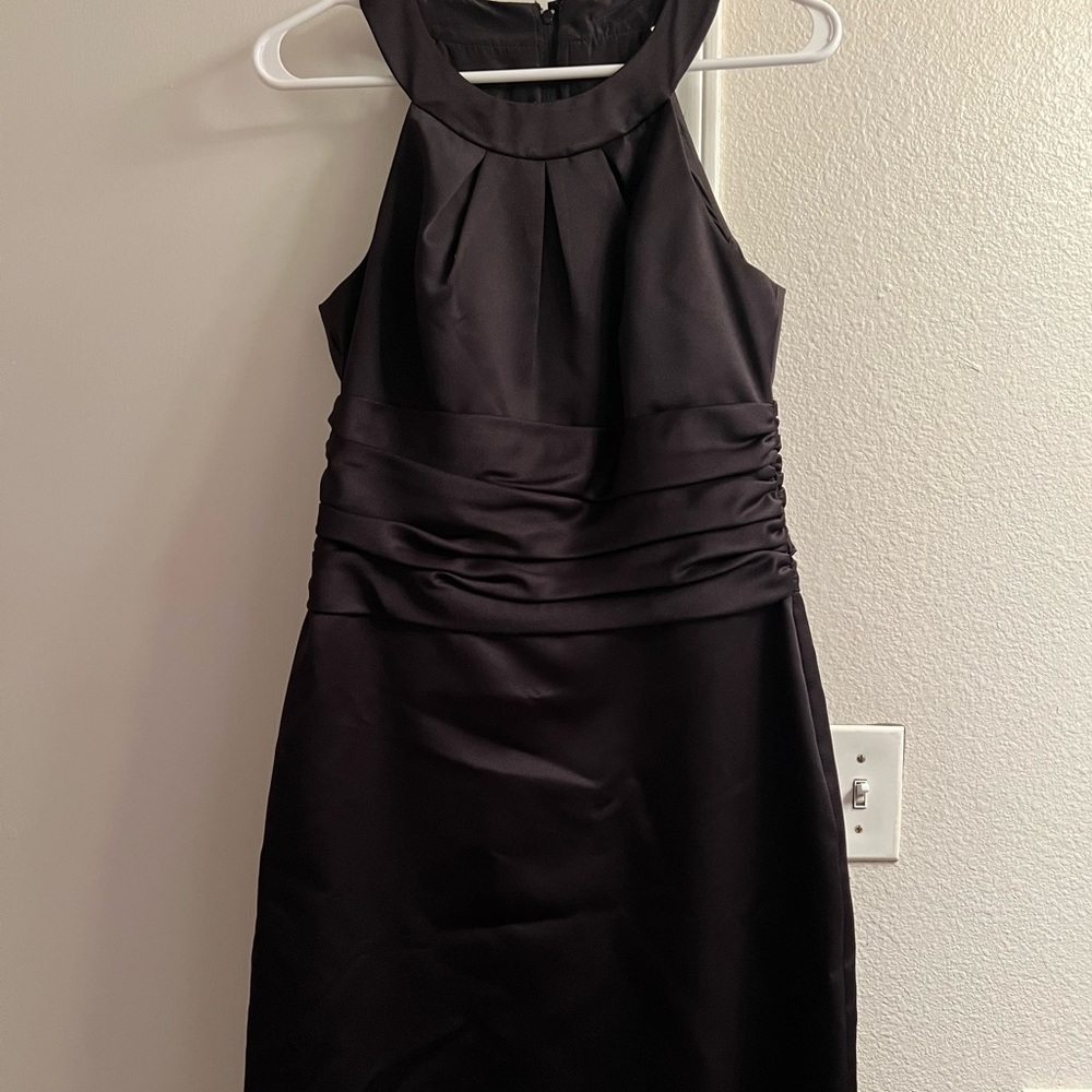 David’s bridal short black formal dress